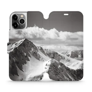 Etui z klapką do iPhone 12 Pro, Mobiwear Book, górski szczyt