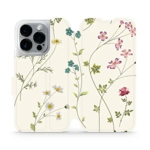 Etui z klapką do iPhone 14 Pro, Mobiwear Book, polne kwiaty