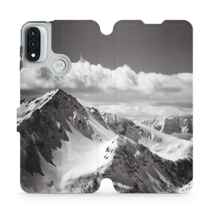 Etui z klapką do Motorola Moto E20, Mobiwear Book, górski szczyt