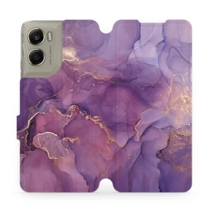 Etui z klapką do Motorola Moto G06 4G / Motorola Moto G06 Power 4G, Mobiwear Book, fioletowe