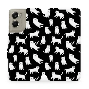 Etui z klapką do Motorola Moto G06 4G / Motorola Moto G06 Power 4G, Mobiwear Book, kotki luna