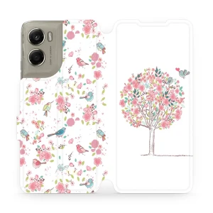 Etui z klapką do Motorola Moto G06 4G / Motorola Moto G06 Power 4G, Mobiwear Book, różowy gaj