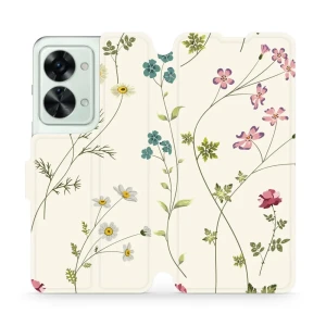 Etui z klapką do OnePlus Nord 2T, Mobiwear Book, polne kwiaty