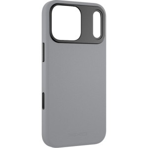 Etui YAXO Leather Gear Slim Case MagSafe do iPhone 17 Pro Max, szare