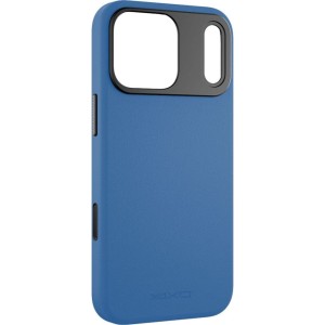 Etui YAXO Leather Gear Slim Case MagSafe do iPhone 17 Pro Max, niebieskie
