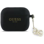 Etui Guess Silicone 4G Charm Case AirPods Pro 3, czarne
