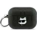 Etui Karl Lagerfeld Monogram Choupette Head do AirPods Pro 3, czarne