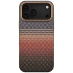 Etui Pitaka Aramid UltraGuard do MagSafe do iPhone 17 Pro Max, brązowo-czarne