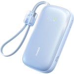 Powerbank z wyświetlaczem Baseus EnerFill FC21 20000mAh, 22.5W, USB-A, 1x USB-C, USB-A  + kabel USB-C - Lightning, niebieski