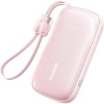 Powerbank z wyświetlaczem Baseus EnerFill FC21 20000mAh, 22.5W, USB-A, 1x USB-C, USB-A  + kabel USB-C - Lightning, różowy
