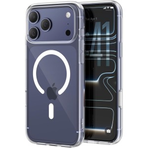 Etui Belkin SheerForce Clear (CC) do MagSafe do iPhone 17 Pro Max, przezroczysto-białe