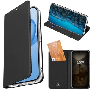 Etui z klapką Dux Ducis Skin Pro do Xiaomi POCO F8 Ultra, czarne