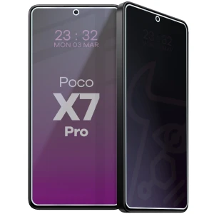 Prywatyzujące szkło hybrydowe Bizon Hybrid Shadow do Xiaomi Poco X7 Pro, matowe