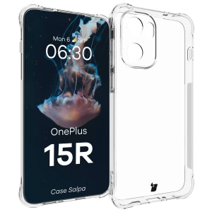 Elastyczne etui Bizon Case Salpa do OnePlus 15R, przezroczyste