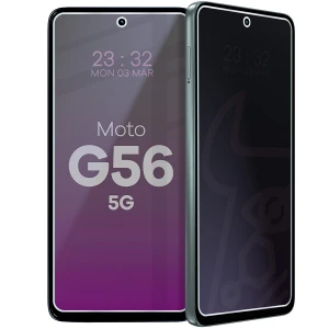 Prywatyzujące szkło hybrydowe Bizon Hybrid Shadow do Motorola Moto G56 5G, matowe