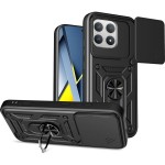Etui z ringiem Tech-Protect Camshield Pro do Xiaomi POCO F8 Pro, czarne