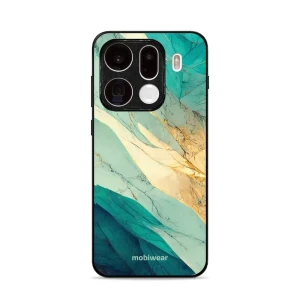 Etui ochronne do Oppo Find X9 Pro, Mobiwear Glossy Case, turkusowy marmur
