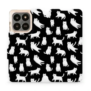 Etui z klapką do Honor X7d 4G/5G / Honor 400 Smart 4G/5G, Mobiwear Book, kotki luna