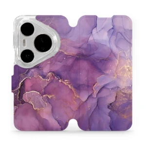 Etui z klapką do Huawei Pura 80 Pro / Huawei Pura 80 Pro Plus, Mobiwear Book, fioletowe