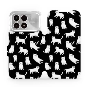 Etui z klapką do Xiaomi POCO F8 Pro, Mobiwear Book, kotki luna