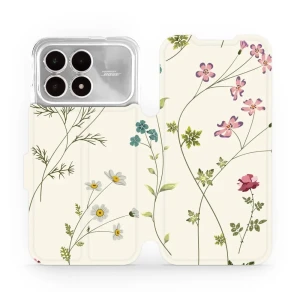 Etui z klapką do Xiaomi POCO F8 Pro, Mobiwear Book, polne kwiaty
