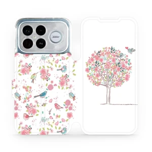 Etui z klapką do Xiaomi POCO F8 Ultra, Mobiwear Book, różowy gaj