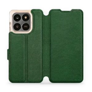 Etui z naturalnej skóry do Honor X7d 4G/5G / Honor 400 Smart 4G/5G, Mobiwear Leather, zielone