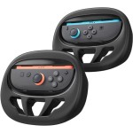 Kierownica dla kontrolerów Joy-Con 2, Spigen NS101 Steering Wheel do Nintendo Switch 2, 2 sztuki, czarna