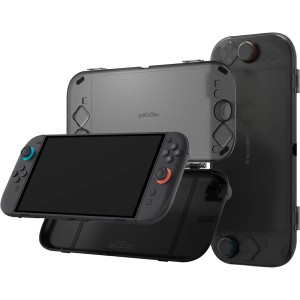 Etui Spigen Thin Fit 360 do Nintendo Switch 2, czarno-przydymione