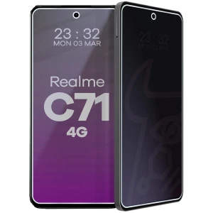 Prywatyzujące szkło hybrydowe Bizon Hybrid Shadow do Realme C71 4G, matowe
