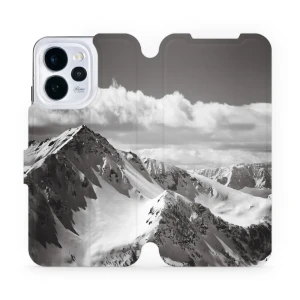 Etui z klapką do Oppo Reno 15, Mobiwear Book, górski szczyt