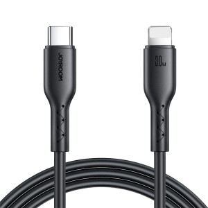 Kabel do ładowania / transmisji danych Joyroom Flash-Charge USB-C do Lightning, 30W PD, 1m, czarny