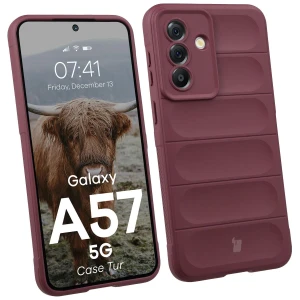 Pancerne etui Bizon Case Tur do Galaxy A57 5G, burgundowe