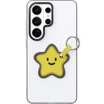Etui ze smyczką Dux Ducis Luvy do Galaxy S26 Ultra, białe z żółtą gwiazdą