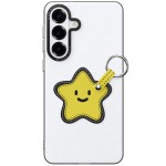 Etui ze smyczką Dux Ducis Luvy do Galaxy S26 Plus, białe z żółtą gwiazdą