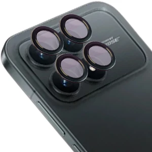 Szkło na aparat Bizon Glass Snap Lens do Xiaomi POCO F8 Pro, 1 zestaw, czarna ramka