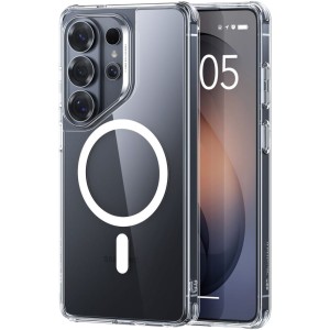 Etui ESR Classic Hybrid do MagSafe do Galaxy S26 Ultra, przezroczysto-srebrne