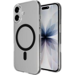 Etui Puro Lite Mag Pro do iPhone 17, przezroczysto-czarne