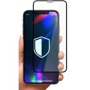 Szkło hartowane 3mk Hardy do iPhone 11 Pro / Xs / X, czarna ramka