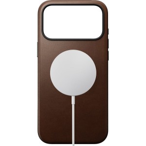 OUTLET: Etui z naturalnej skóry do iPhone 17 Pro Max, Nomad Modern Leather Case do MagSafe, brązowe