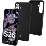 Silikonowe etui Bizon Soft Case do Galaxy S26 Plus, czarne