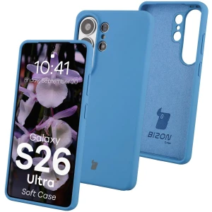 Silikonowe etui Bizon Soft Case do Galaxy S26 Ultra, niebieskie