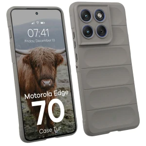 Pancerne etui Bizon Case Tur do Motorola Edge 70, jasnoszare
