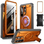 Etui pancerne Supcase UB Pro MagSafe SP+noSP do Galaxy S26 Ultra, pomarańczowo-szare