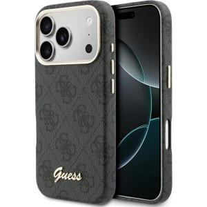 Etui Guess Script 4G Logo do MagSafe do iPhone 17 Pro Max, czarne