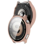 Etui ze szkłem do zegarka Bizon Case Watch Adamo do OnePlus Watch Lite 45 mm / Oppo Watch S 45 mm, różowe