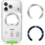 2 X Blaszka magnetyczna Tech-Protect MMP-210 Magnetic MagSafe Ring dla etui bez MagSafe 2szt, czarna / granatowa