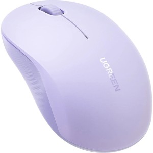 Myszka bezprzewodowa Ugreen M331, Bluetooth 5.4, 2.4GHz USB-A, 4000 DPI, fioletowa
