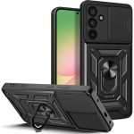 Etui z ringiem Tech-Protect Camshield Pro do Samsung Galaxy A57 5G, czarne 