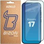 Szkło hartowane Bizon Glass Edge do Xiaomi 17, czarna ramka
